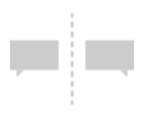 Two voices talking to each other