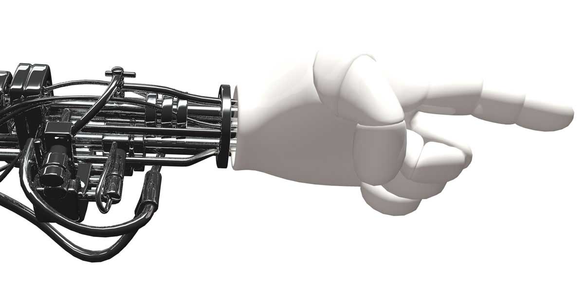 rendering of a robotic hand